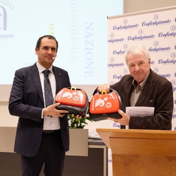 Fausto Bosa, Presidente Confartigianato AsoloMontebelluna, e Fiorenzo Pastro, Presidente ANAP